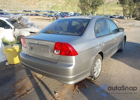 2004 Honda Civic Lx from USA, damaged, VIN JHMES16554S001727